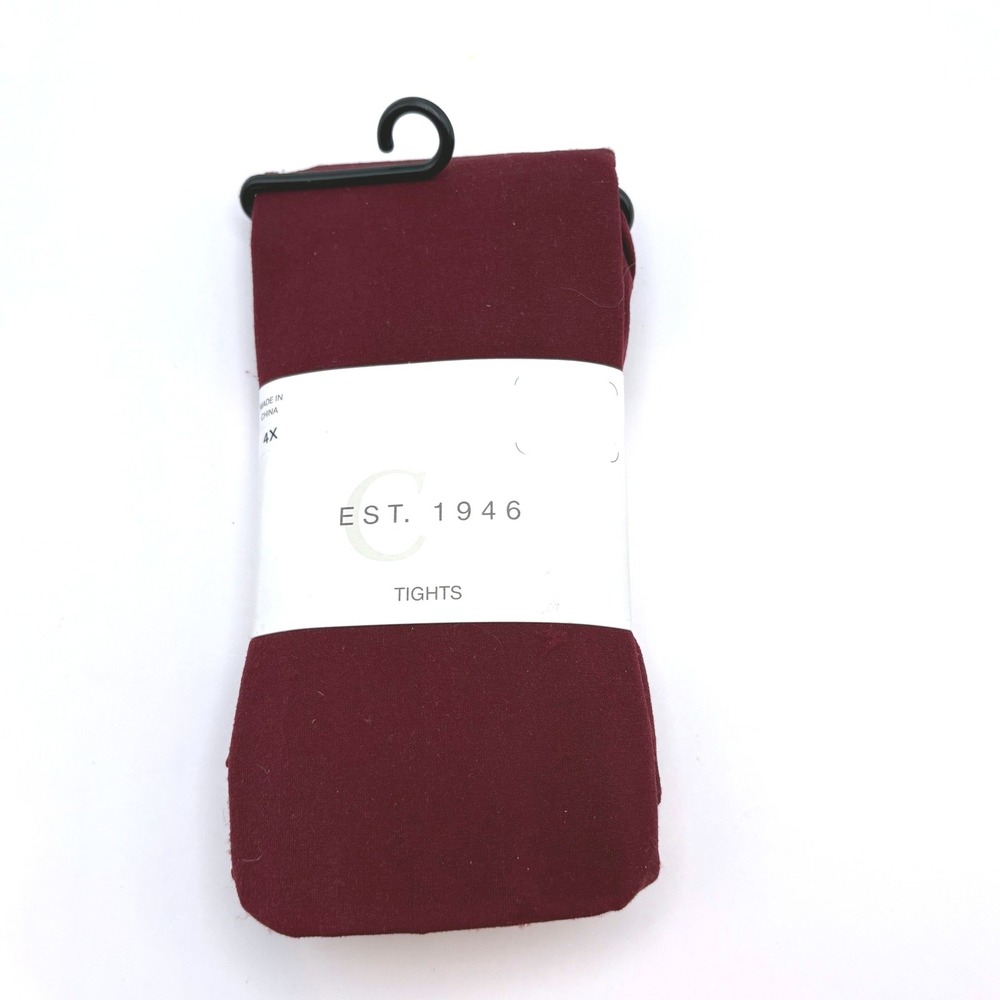 Cato Est. 1946 Plus Size 4X Tights Burgundy Maroon Opaque Hosiery Pantyhose‎ NWT
